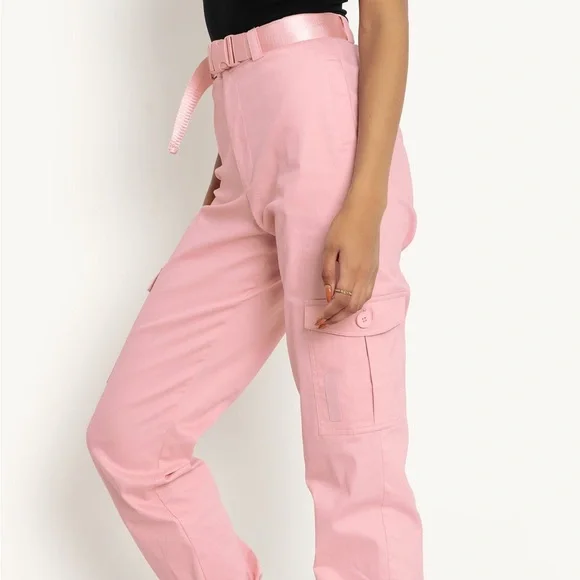 Blackmilk Baby Pink Cargo Pants NWT - Picture 2 of 3